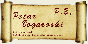 Petar Bogaroški vizit kartica